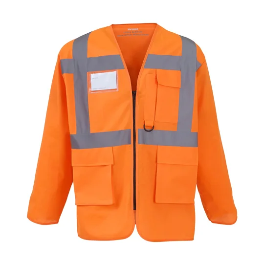Yoko Hi-vis executive long sleeve waistcoat (HVJ800)