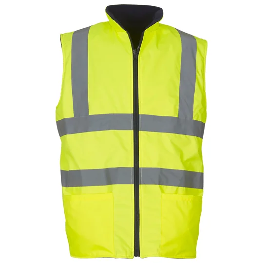 Yoko Hi-vis reversible fleece bodywarmer (HV008F)