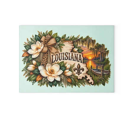Glass Cutting Board Louisiana