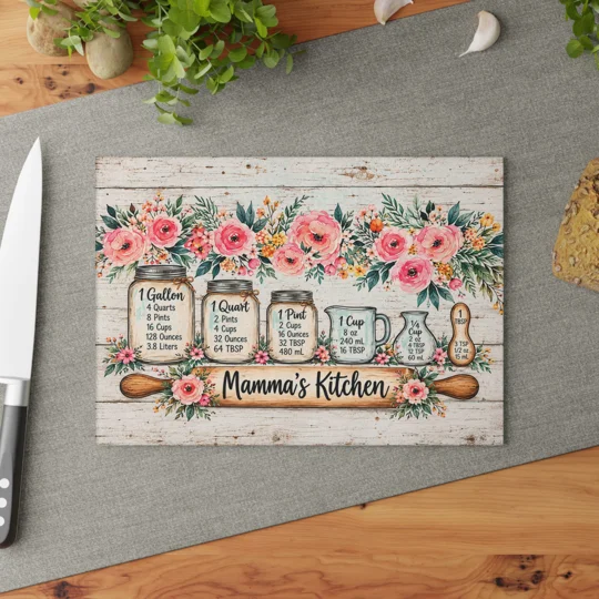 Glass Cutting Board mamma’s kitchen