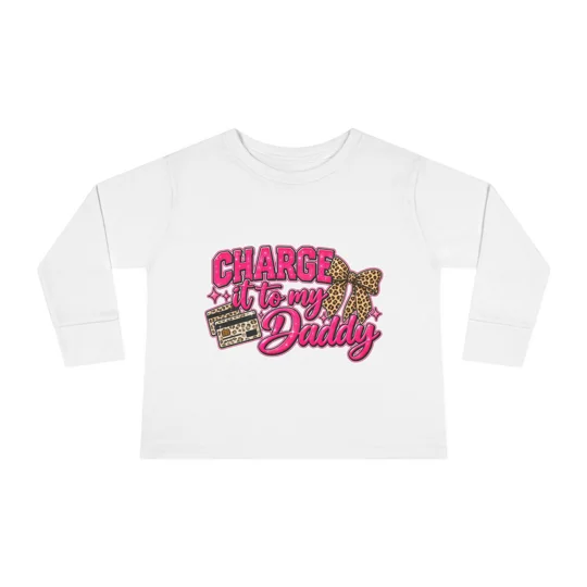 Toddler girls Long Sleeve Tee Change it to daddy