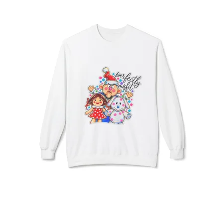 Women Fleece Crewneck Sweatshirt ￼ mischief toys