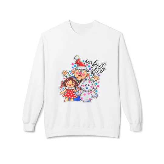 Women Fleece Crewneck Sweatshirt ￼ mischief toys