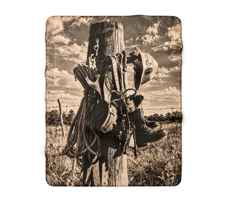 Sherpa Fleece Blanket Lineman