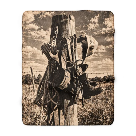 Sherpa Fleece Blanket Lineman
