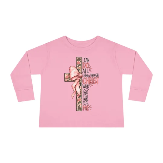 Toddler Girls Long Sleeve Cross