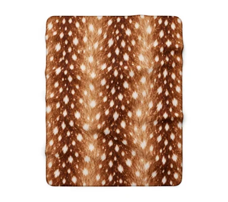 Sherpa Fleece Blanket Deer