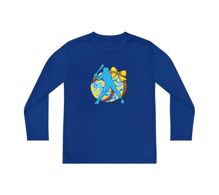 Youth Girls Long Sleeve Baseball