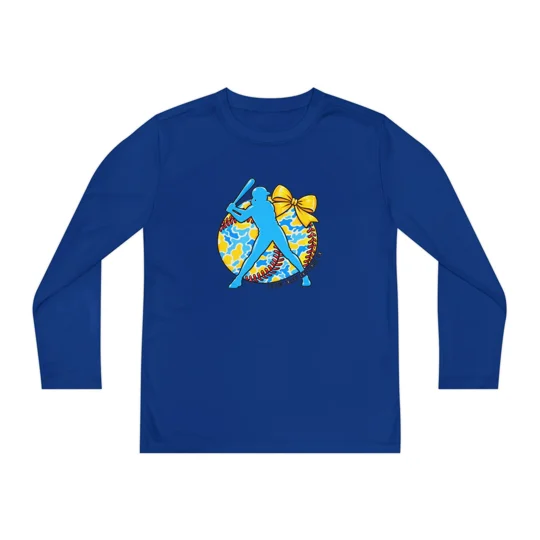 Youth Girls Long Sleeve Baseball