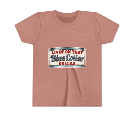 Youth boy Short Sleeve Tee Blue Collar