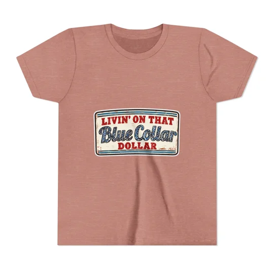 Youth boy Short Sleeve Tee Blue Collar