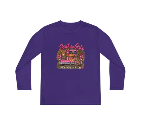 Youth Girls Long Sleeve Hunts different
