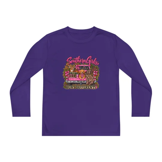 Youth Girls Long Sleeve Hunts different