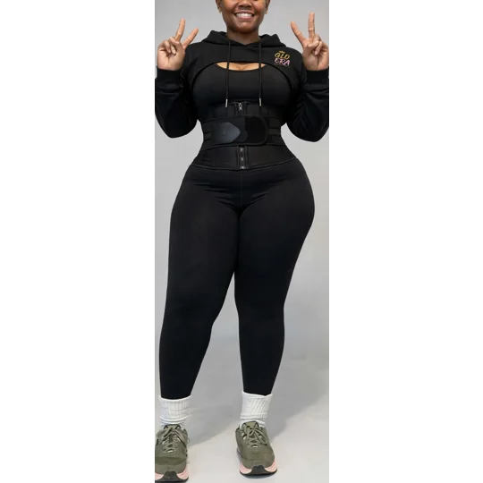 Glo Era Signature Cutout Crop Hoodie Multi Colors