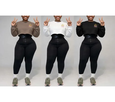 Glo ERA Signature Long Sleeve Cropped Top-Multi Colors