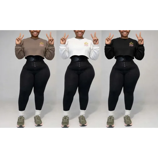 Glo ERA Signature Long Sleeve Cropped Top-Multi Colors