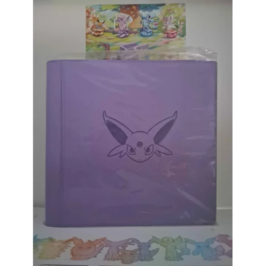 Espeon trading card binder, 12-pocket