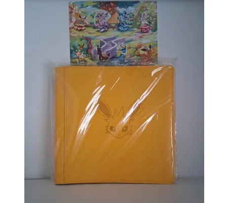 Jolteon trading card binder, 12-pocket