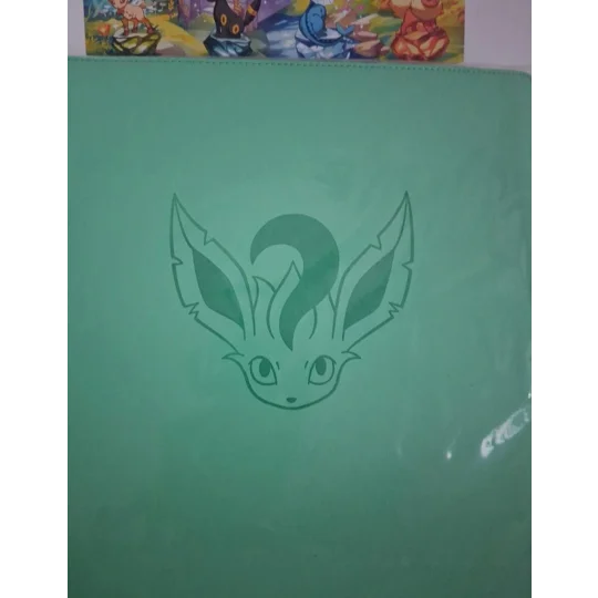 Leafeon trading card binder, 12-pocket
