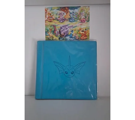 Vaporeon trading card binder, 12-pocket