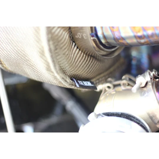 Exoracing Turbo Blanket V3 fitted to turbocharger turbine housing