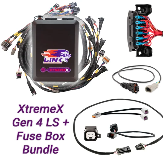 Gen4 LS Drive-By-Wire & Fuse Box Bundle: G4X XtremeX ECU + LS Engine Harness bundle