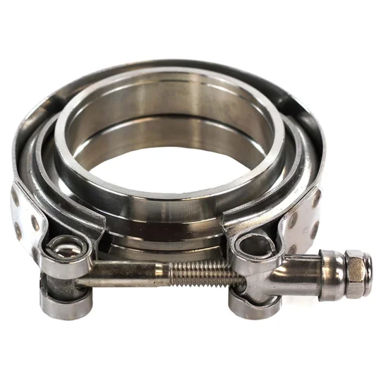 Exoracing Stainless Steel V-Band Clamp With Flanges