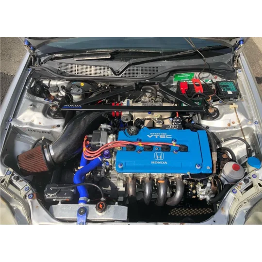 Honda B-series silicone hose kit with six hoses and stainless clamps