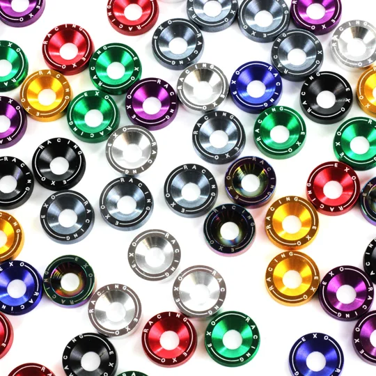 Pack of 8 Exoracing M6 dress up washers and bolts