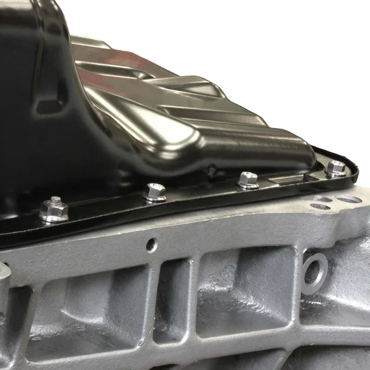 Titanium sump bolt kit installed on Honda B-Series oil pan