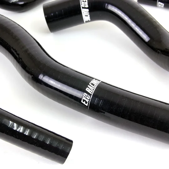 Black silicone coolant hose with purple inner layer for Honda Civic D-series
