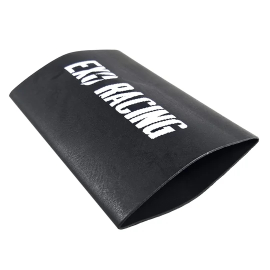Heat shrink tags for silicone heat sleeve