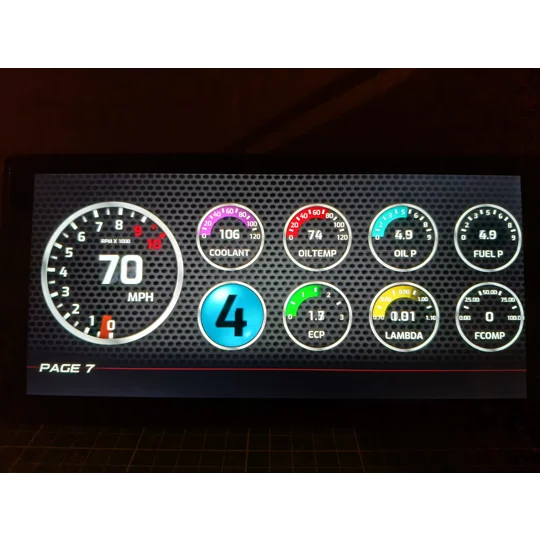 Digital Display Unit For Standalone ECU V2 10" widescreen