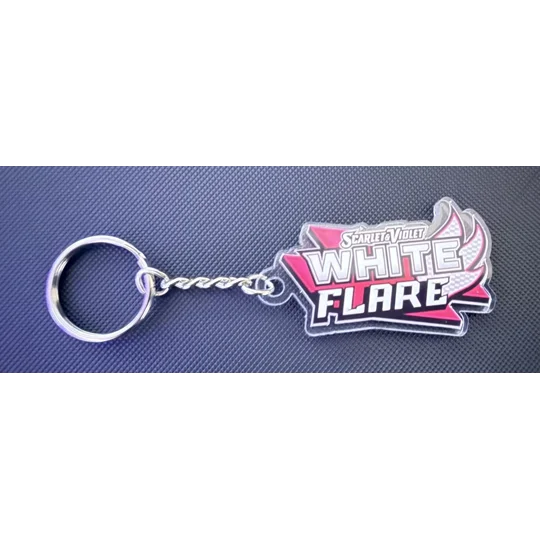 White Flare Binder Tag