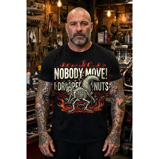 Nobody Move I Dropped My Nuts Tee