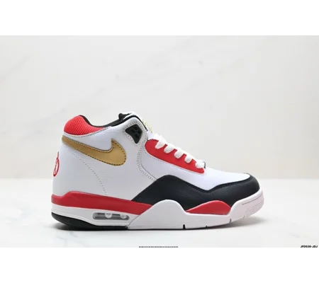Size 13 - Nike Flight Legacy Gold/White/Red