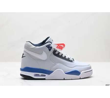 Size 13 - Nike Flight Legacy Grey/White/Blue