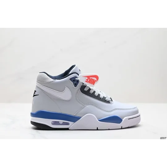 Size 13 - Nike Flight Legacy Grey/White/Blue