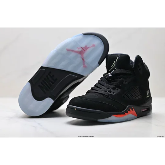 Size 13 - Air Jordan 5 Retro 2025 Black and Red