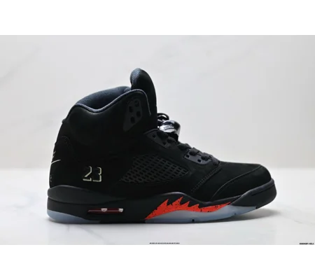 Size 13 - Air Jordan 5 Retro 2025 Black and Red