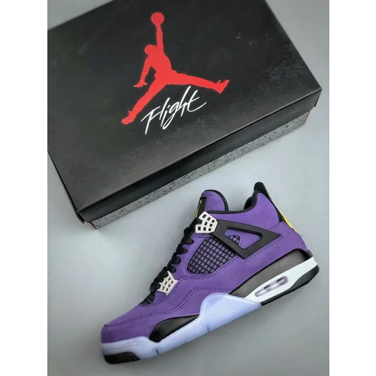 Size 13- Nike Air Jordan Retro Purple/Black/Yellow