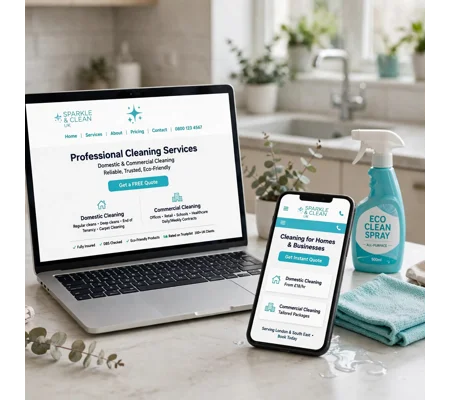Cleaning Company Website - £125 Per Year - SWDS UK