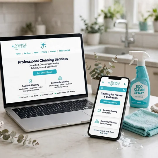 Cleaning Company Website - £125 Per Year - SWDS UK