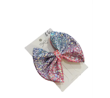 Pink & Blue Mermaid Single Bow tie Bow