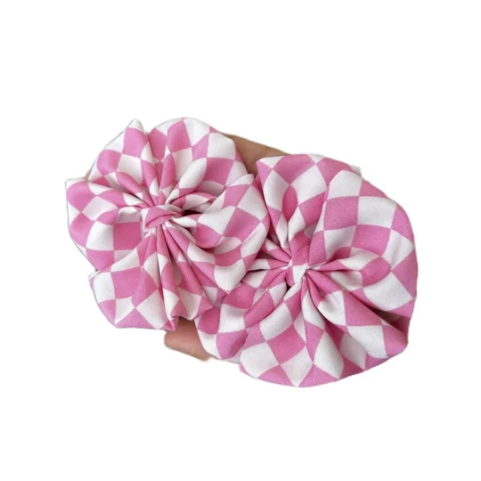 Messy Pink Checkered Piggies