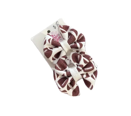 Football Bow tie Piggie Set