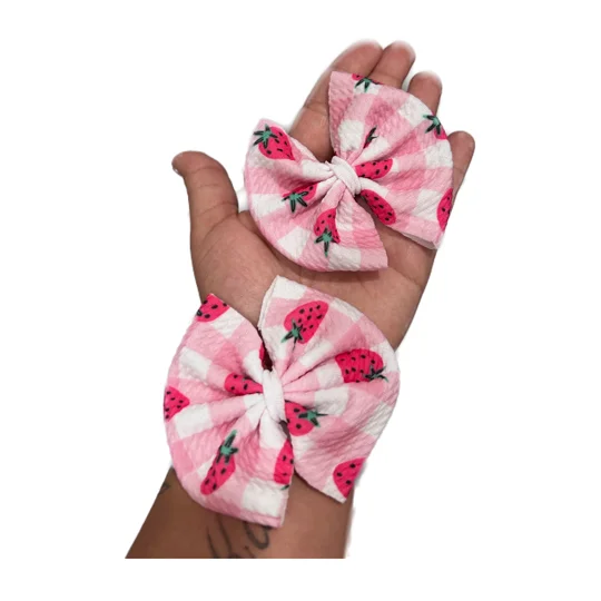 Strawberry Gingham Piggies