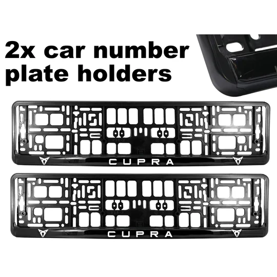 2x GeL Number plate holders for CUPRA car