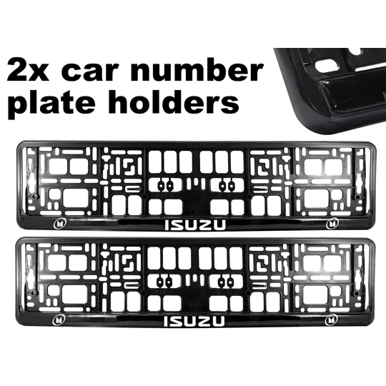 2x GeL Number plate holders for ISUZU car