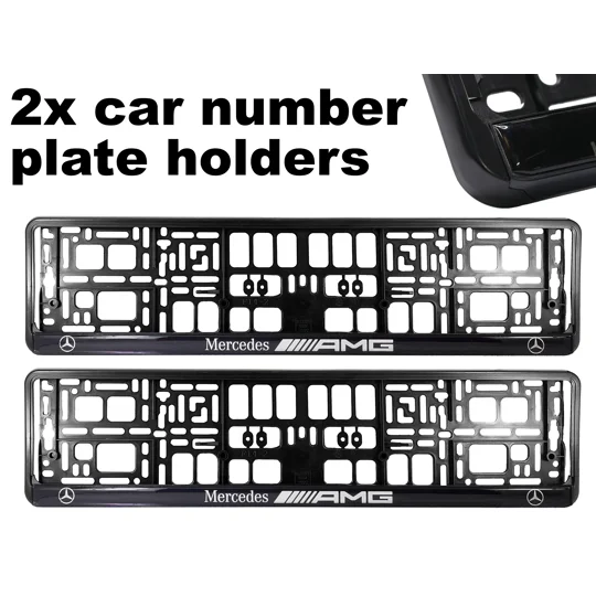 2x GeL Number plate holders for AMG car